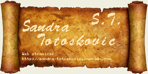 Sandra Totošković vizit kartica